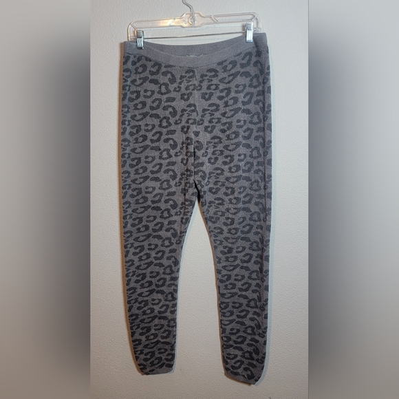 Barefoot Dreams CozyChic Ultra Lite Leopard Leggings Lounge, Comfort Size XL - Picture 2 of 5